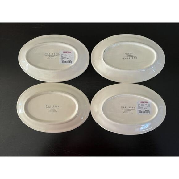 Rae Dunn 2016 Vintage OG Christmas Ovals Set of 4 - Picture 2 of 8